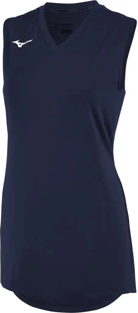 Mizuno 440813 Women’s Sleeveless V-neck Volleyball Jersey - Navy