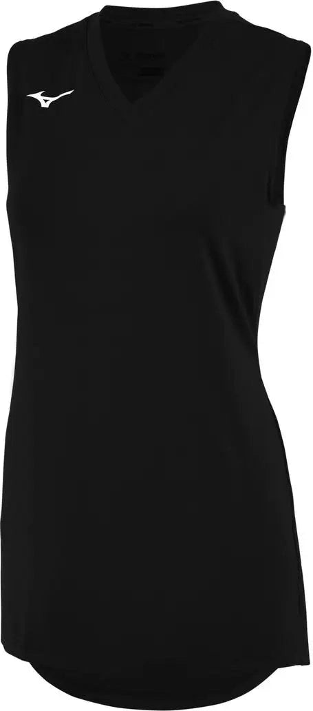Mizuno 440814 Youth Girl’s Sleeveless V-neck Volleyball Jersey - Black