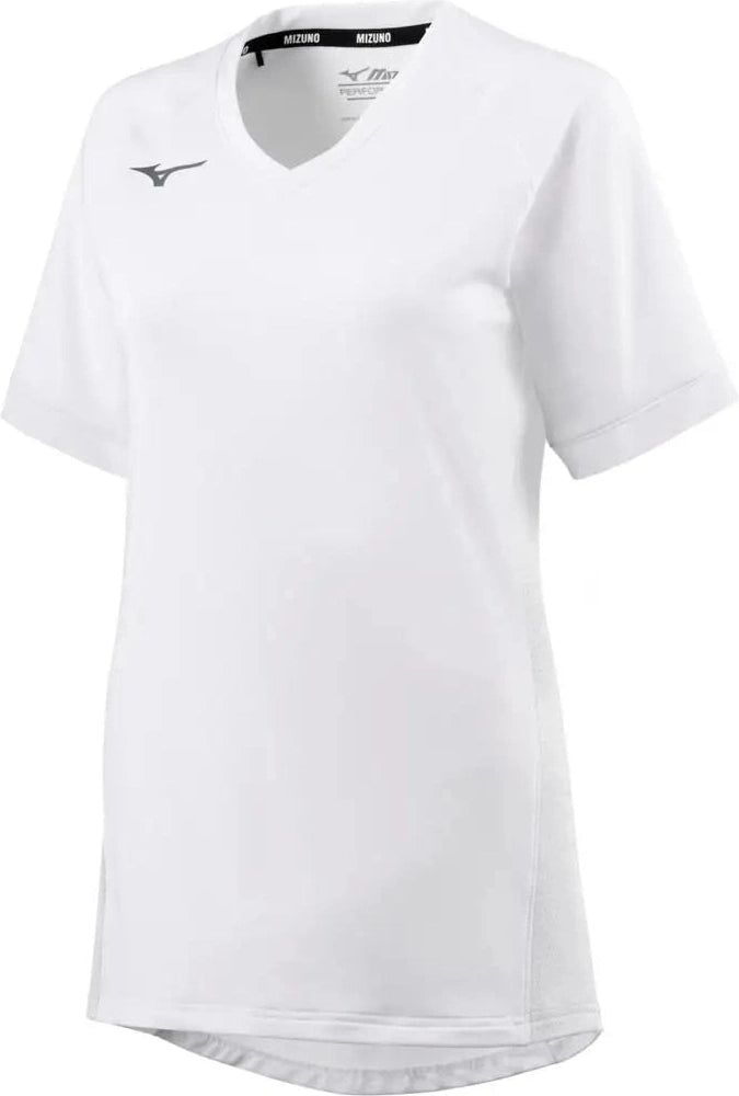 Mizuno 440854 Youth Girl’s Spike Short Sleeve Volleyball Jersey - White