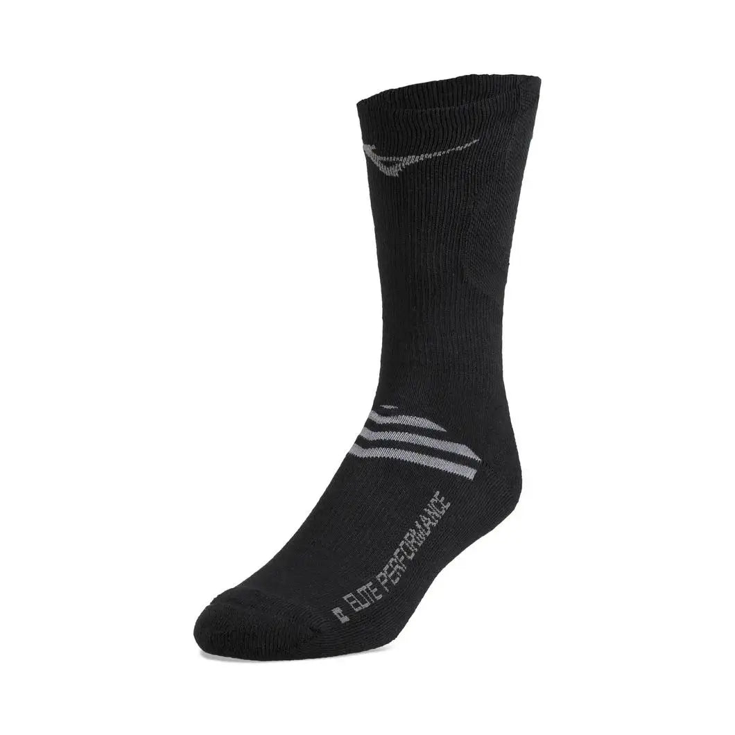 Mizuno 480189 Volleyball Runbird Crew Socks - Black