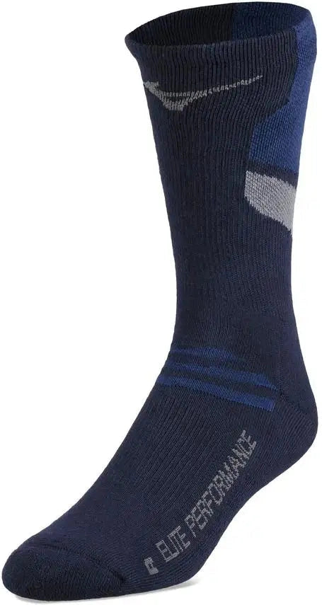 Mizuno 480189 Volleyball Runbird Crew Socks - Navy