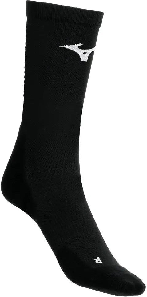 Mizuno 480212 Compression Crew Sock - Black