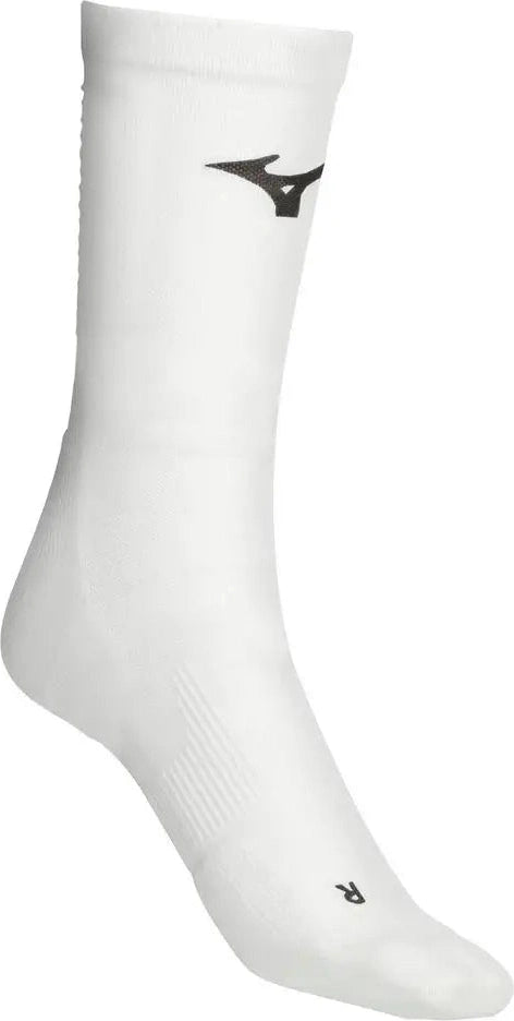 Mizuno 480212 Compression Crew Sock - White