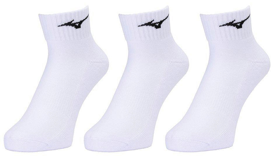 Mizuno 480224 Quarter Sock 3-pack - White