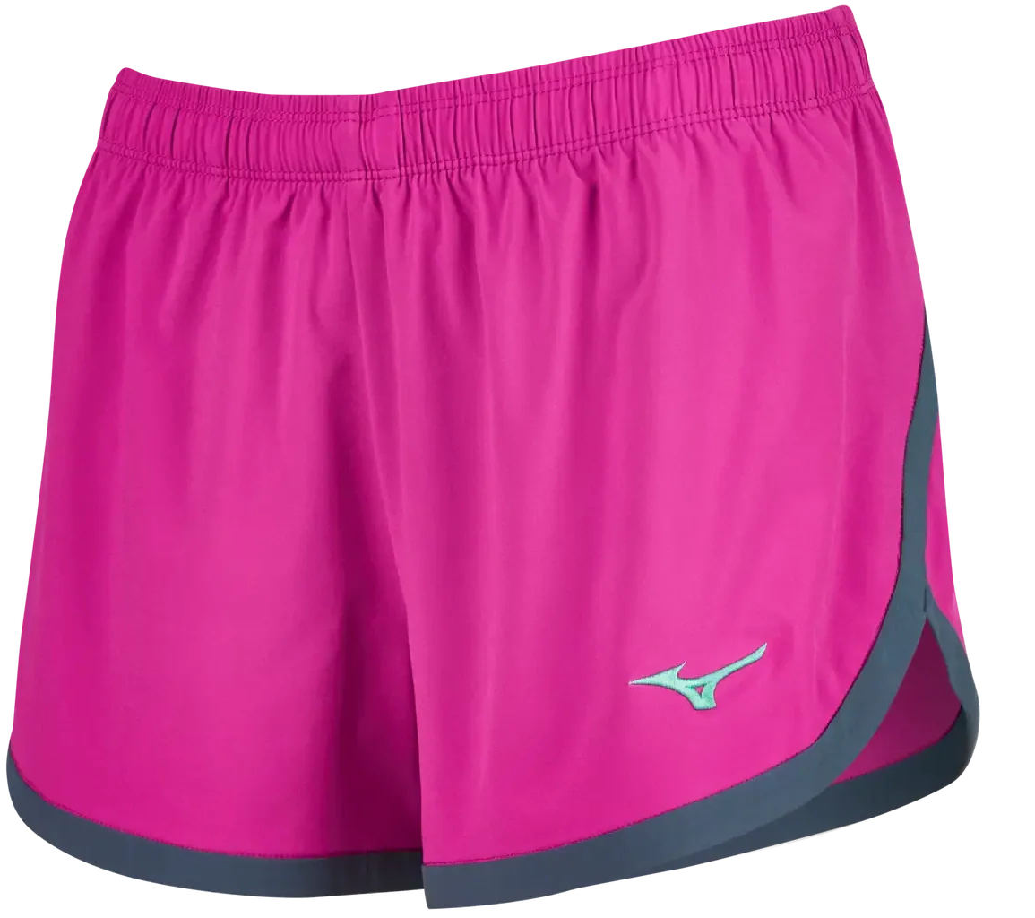 Mizuno 530116 Women’s Impact Short - Fest Fuchsia-om Bl - Ladies Xxs