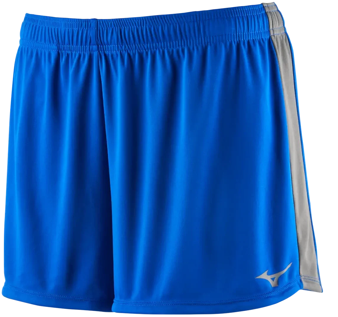 Mizuno 530199 Womens Icon 3.5’’ Short - Royal-charcoal