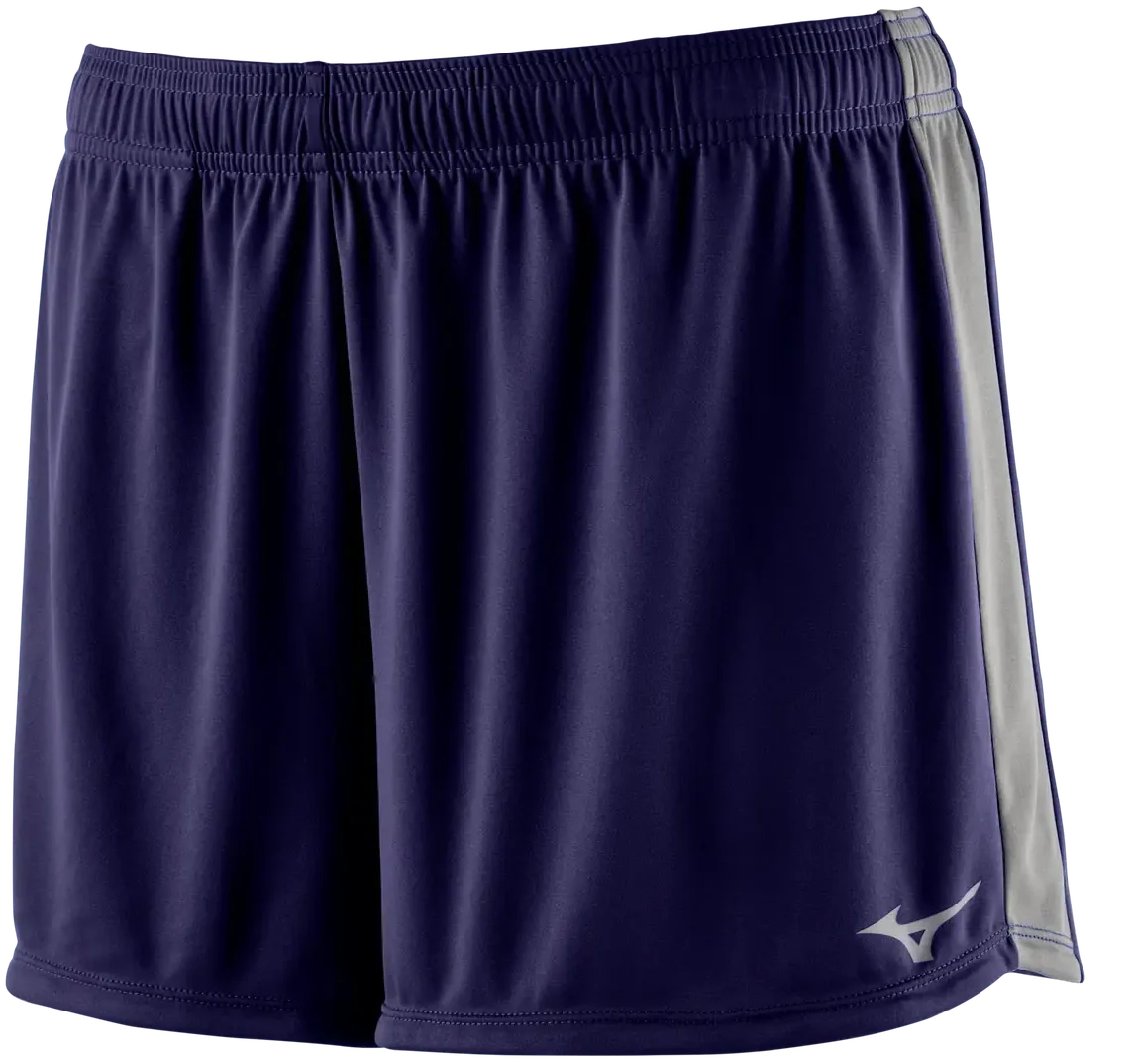 Mizuno 530200 Girls Icon 3’’ Short - Navy-charcoal - Youth m