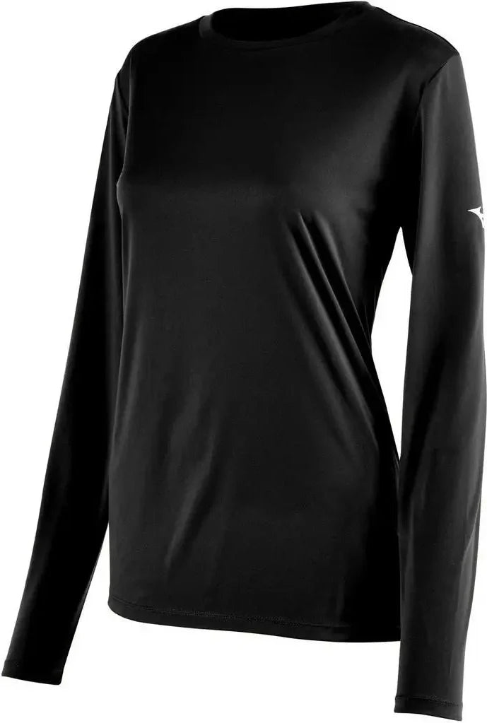 Mizuno 530207 Women’s Nxt Long Sleeve Tee - Black - Ladies Xs