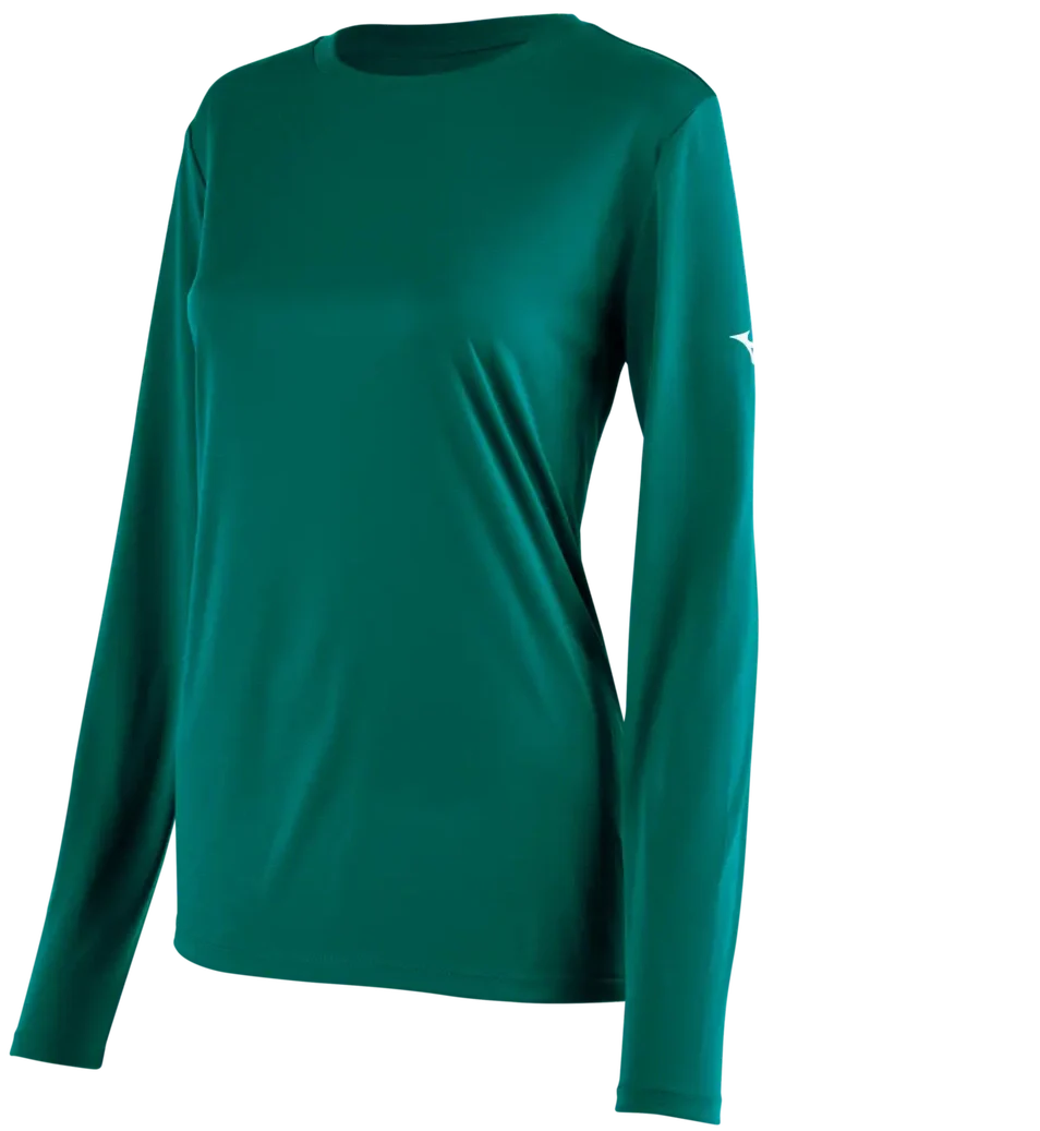 Mizuno 530207 Women’s Nxt Long Sleeve Tee - Forest - Ladies Xs