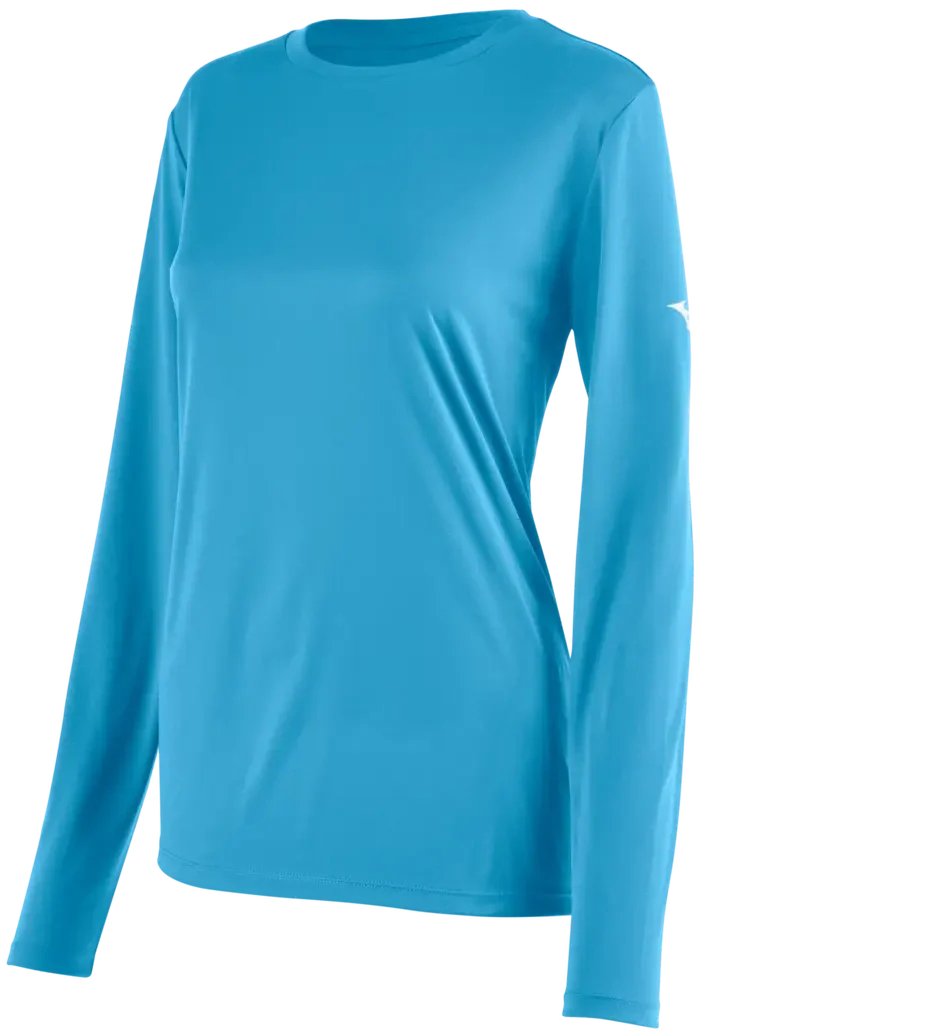 Mizuno 530207 Women’s Nxt Long Sleeve Tee - Light Blue - Ladies Xs