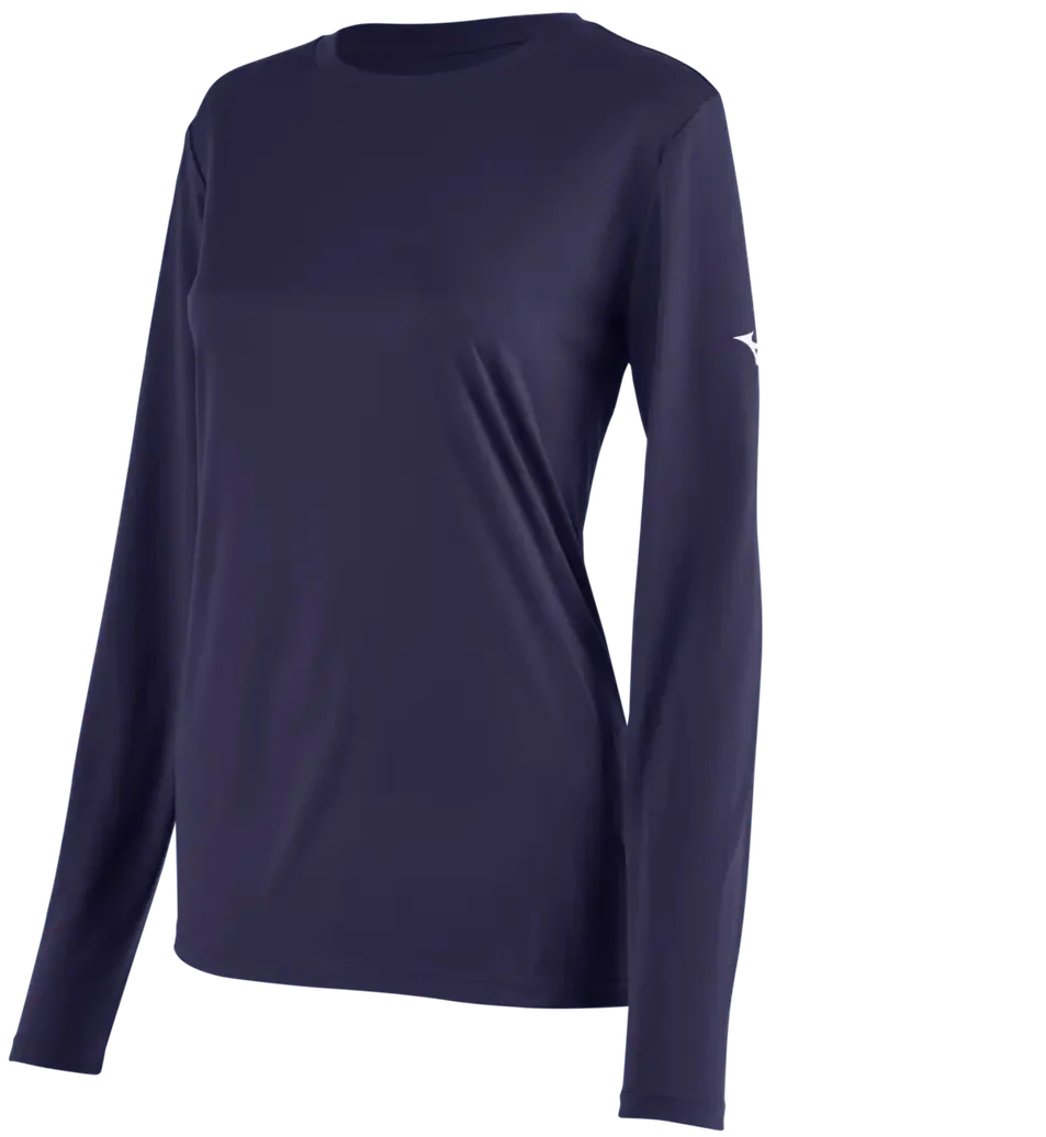 Mizuno 530207 Women’s Nxt Long Sleeve Tee - Navy - Ladies Xs