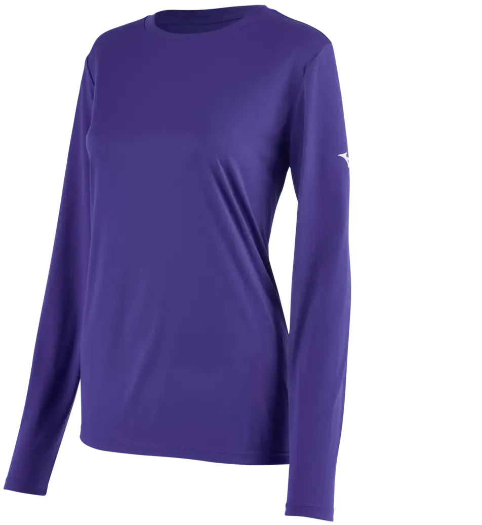 Mizuno 530207 Women’s Nxt Long Sleeve Tee - Purple - Ladies Xs