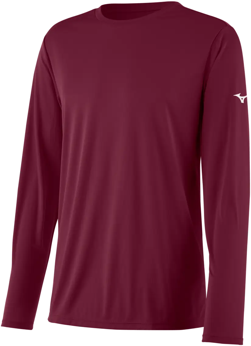 Mizuno 530208 Nxt Long Sleeve Tee - Cardinal - Adult Xs