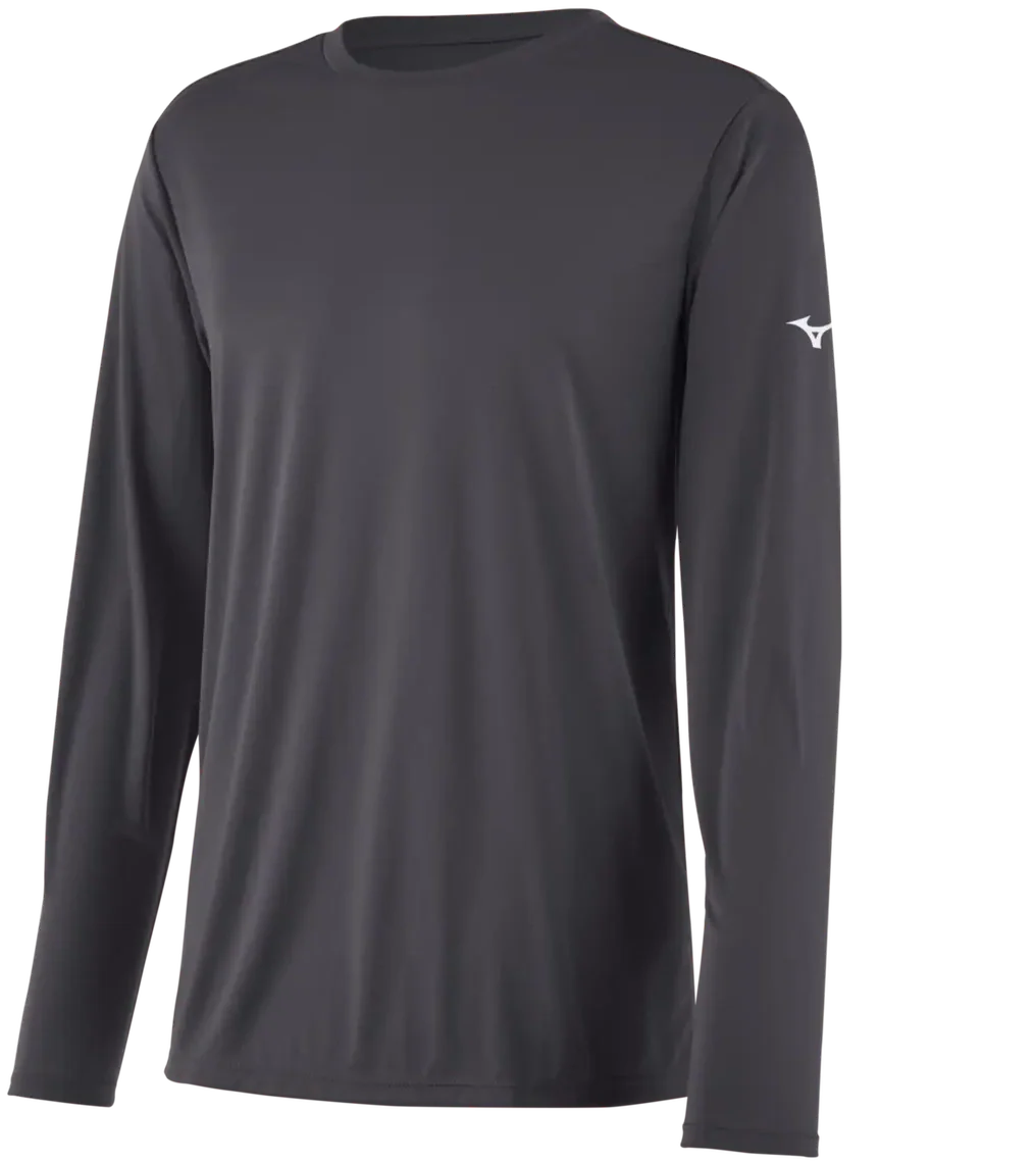 Mizuno 530208 Nxt Long Sleeve Tee - Charcoal - Adult Xs