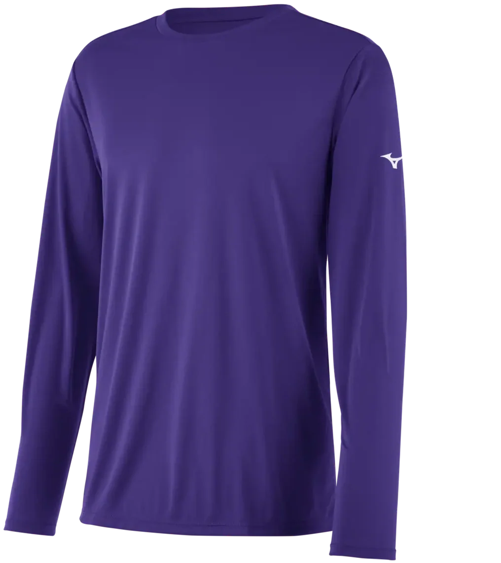 Mizuno 530208 Nxt Long Sleeve Tee - Purple - Adult Xs