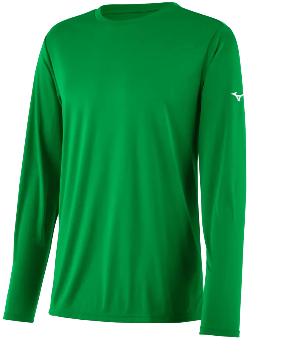 Mizuno 530210 Youth Nxt Long Sleeve Tee - Kelly Green - m