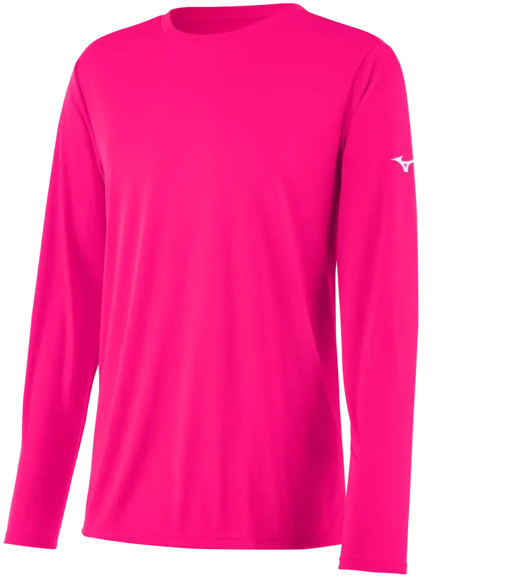 Mizuno 530210 Youth Nxt Long Sleeve Tee - Shocking Pink
