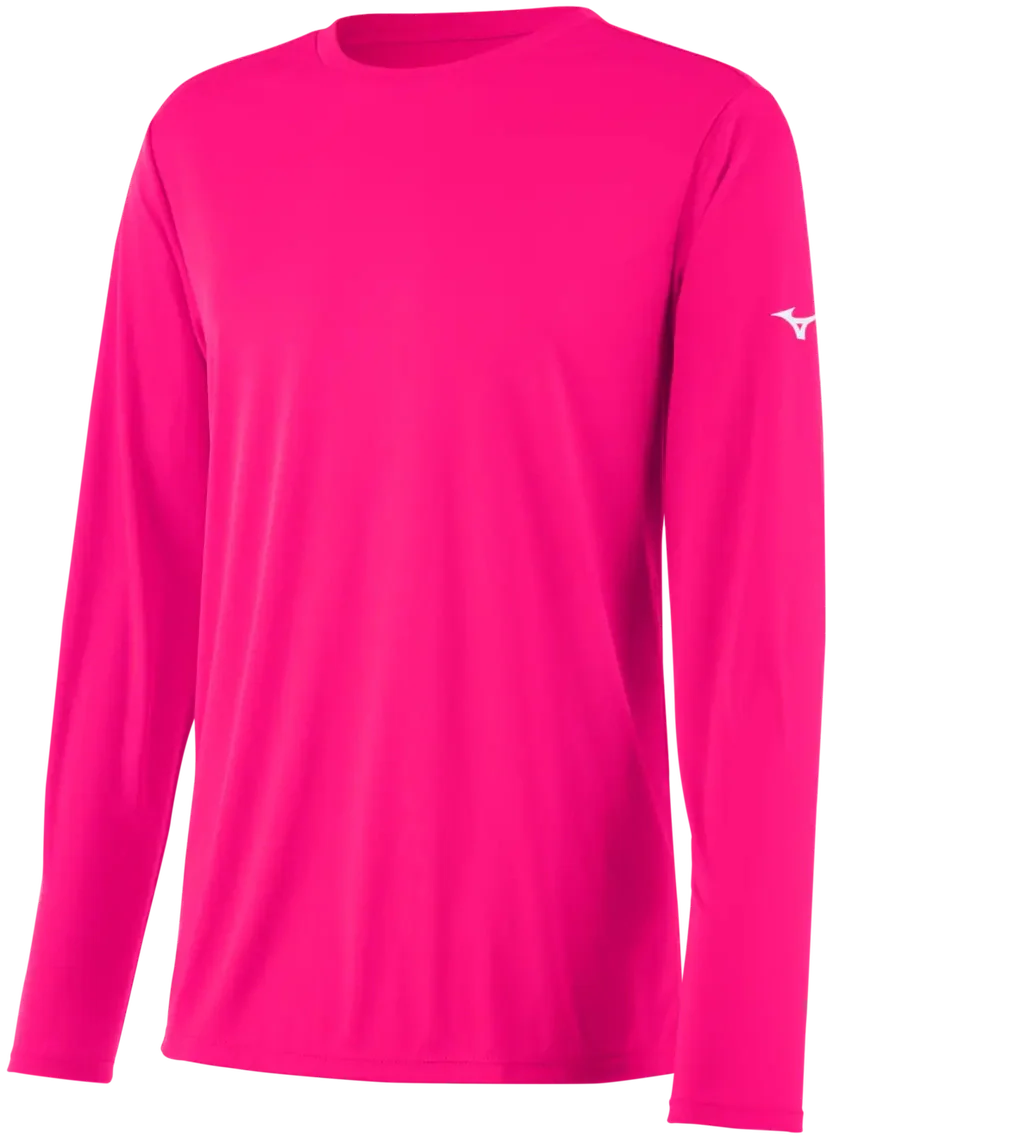 Mizuno 530210 Youth Nxt Long Sleeve Tee - Shocking Pink - m