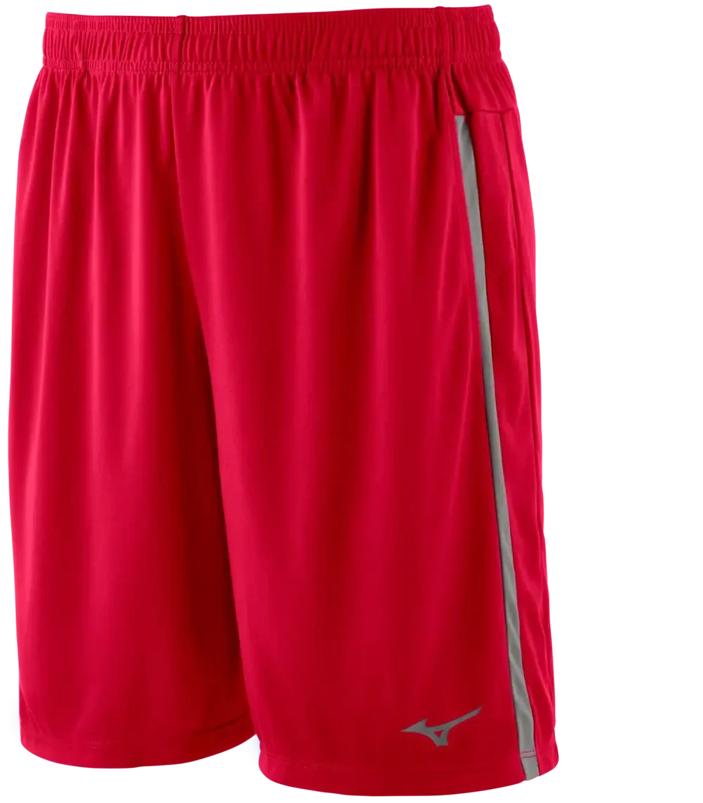Mizuno 530212 Youth Icon 6’’ Short - Red-charcoal-shadow