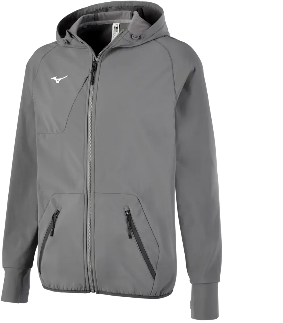 Mizuno 530230 Power Warm-up Full-zip Hoodie - Quiet Shade