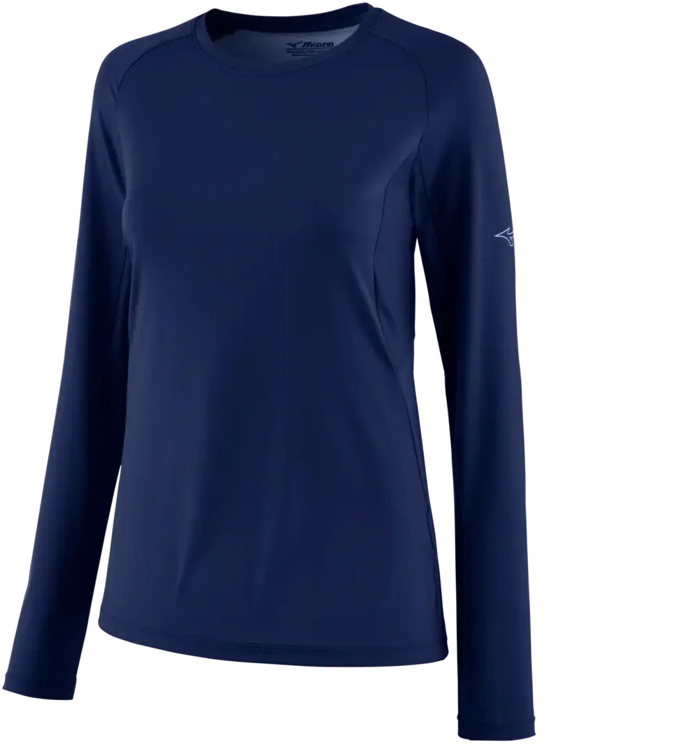 Mizuno 530240 Women’s Performance Long-sleeve - Navy - Ladies Xs