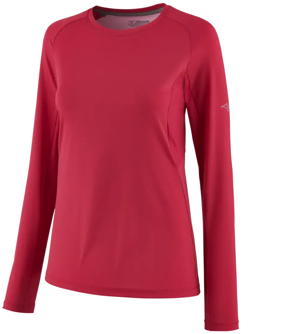 Mizuno 530240 Women’s Performance Long-sleeve - Red - Ladies Xs