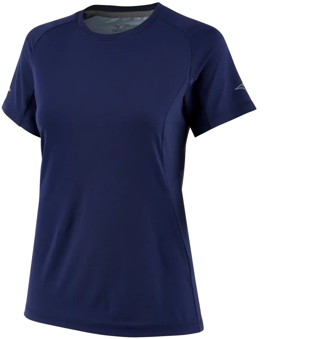 Mizuno 530241 Women’s Performance Short-sleeve - Navy - Ladies Xs