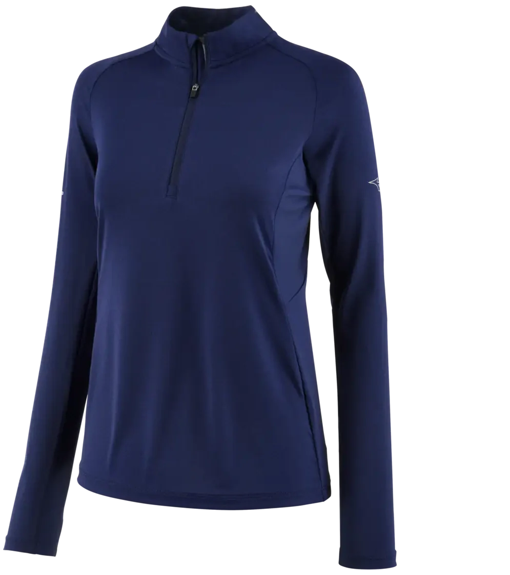 Mizuno 530242 Women’s Performance 1/4 Zip - Navy - Ladies Xs
