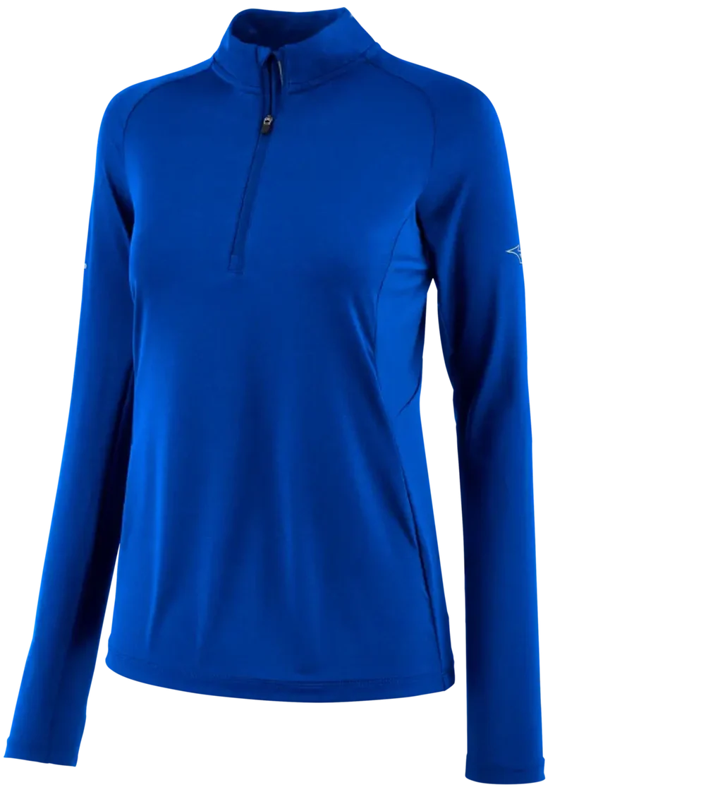 Mizuno 530242 Women’s Performance 1/4 Zip - Royal