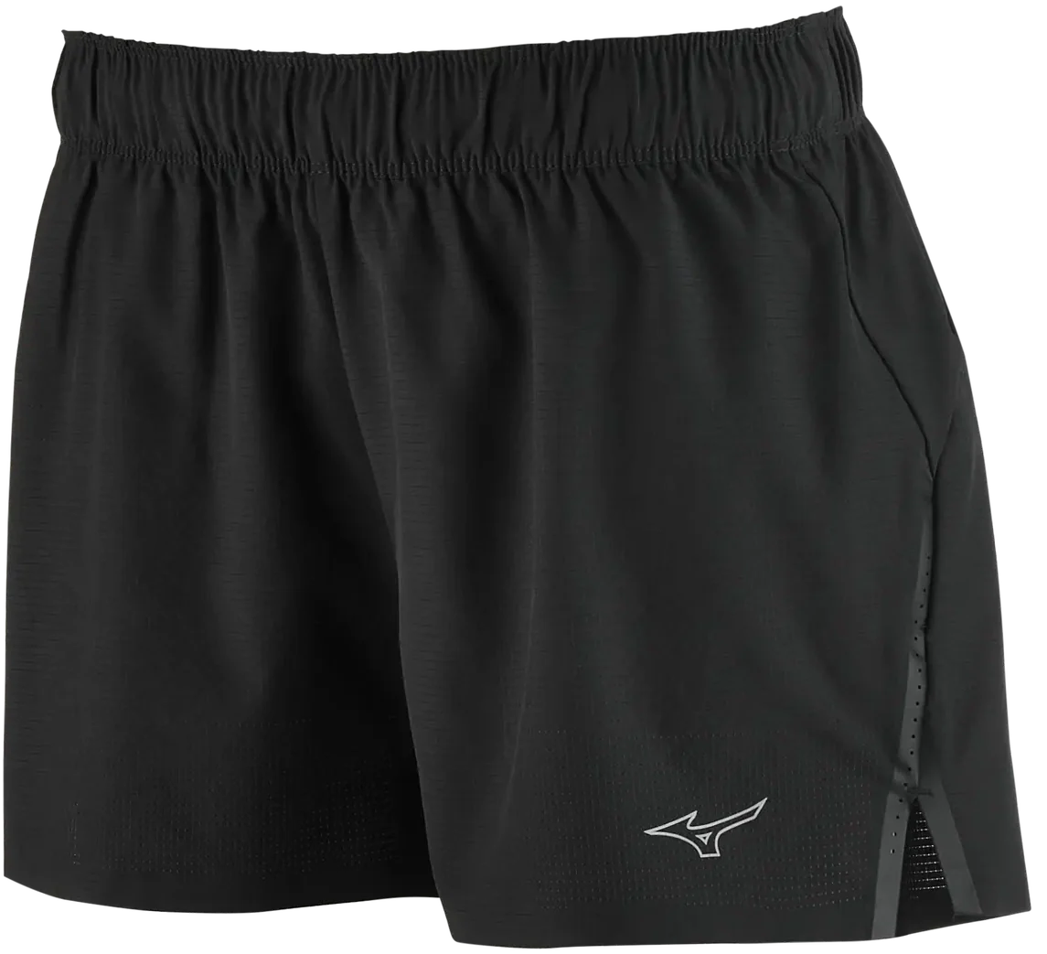 Mizuno 530245 Women’s Performance 4’’ Short with Liner - Black - Ladies Xs