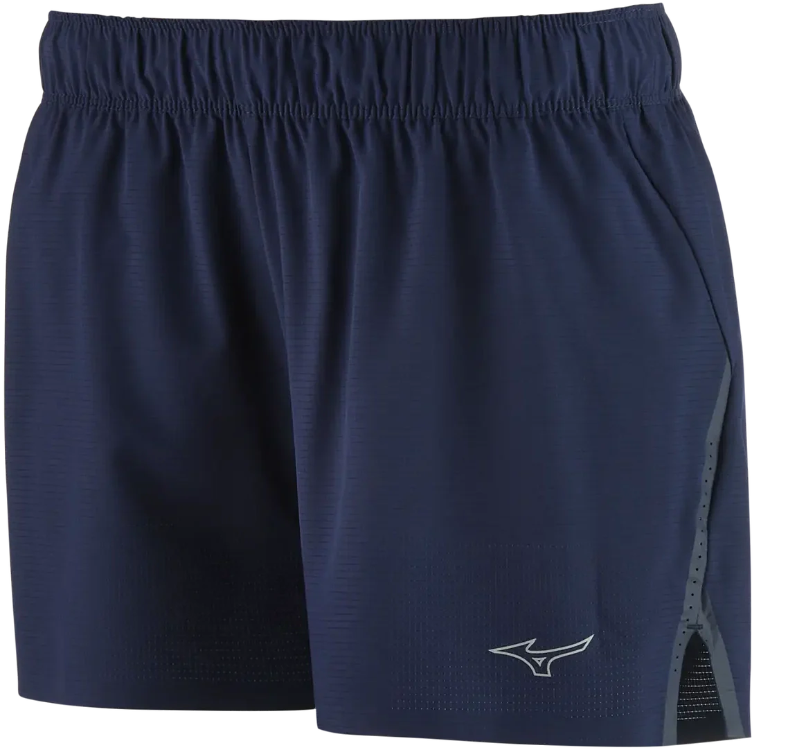 Mizuno 530245 Women’s Performance 4’’ Short with Liner - Navy - Ladies Xs