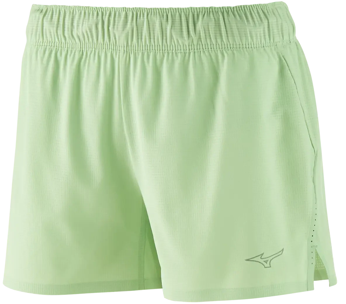 Mizuno 530245 Women’s Performance 4’’ Short with Liner - Pastel Green - Ladies Xs