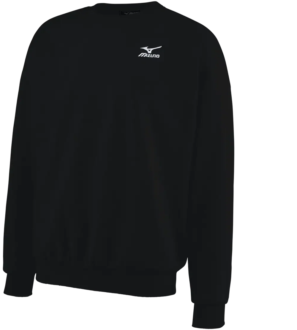 Mizuno 530274 Varsity Crew Sweatshirt - Black - Adult Xxs