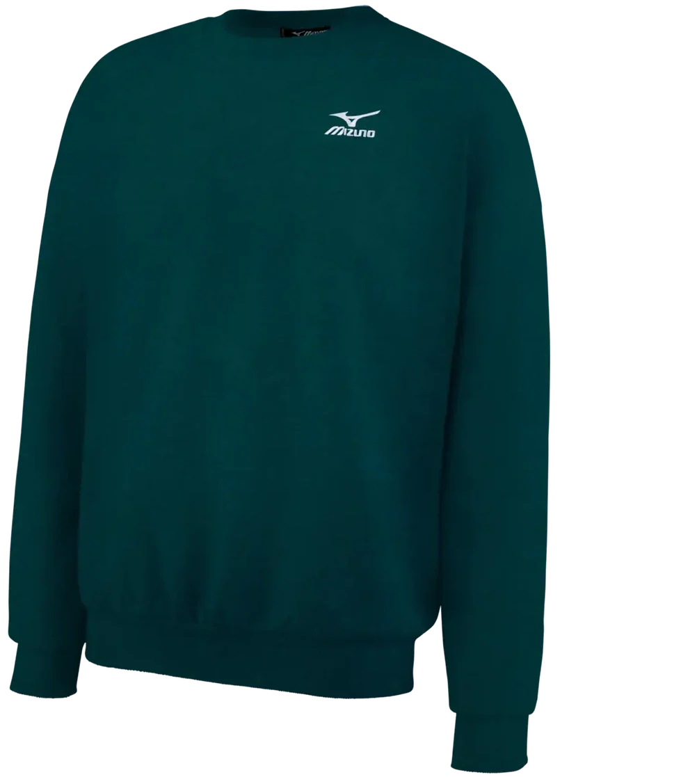 Mizuno 530274 Varsity Crew Sweatshirt - Ponderosa Pine - Adult Xs
