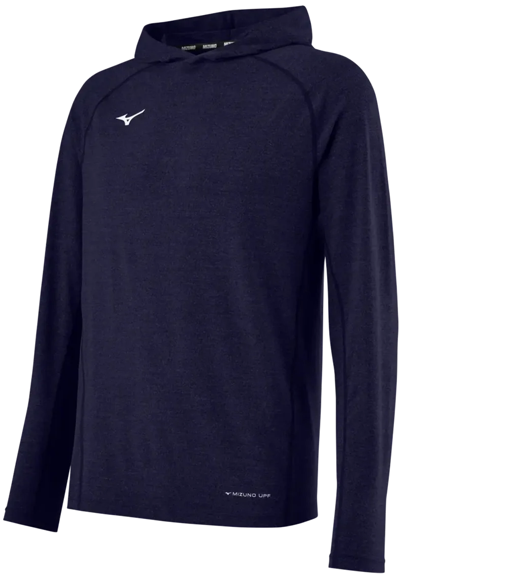 Mizuno 530319 Upf Trn Hoodie - Heathered Navy - Adult Xs