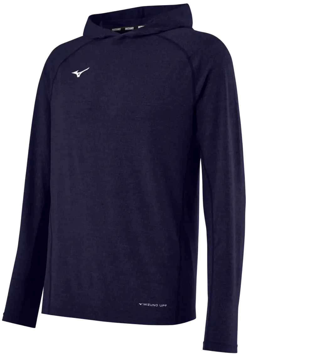 Mizuno 530319 Upf Trn Hoodie - Heathered Navy