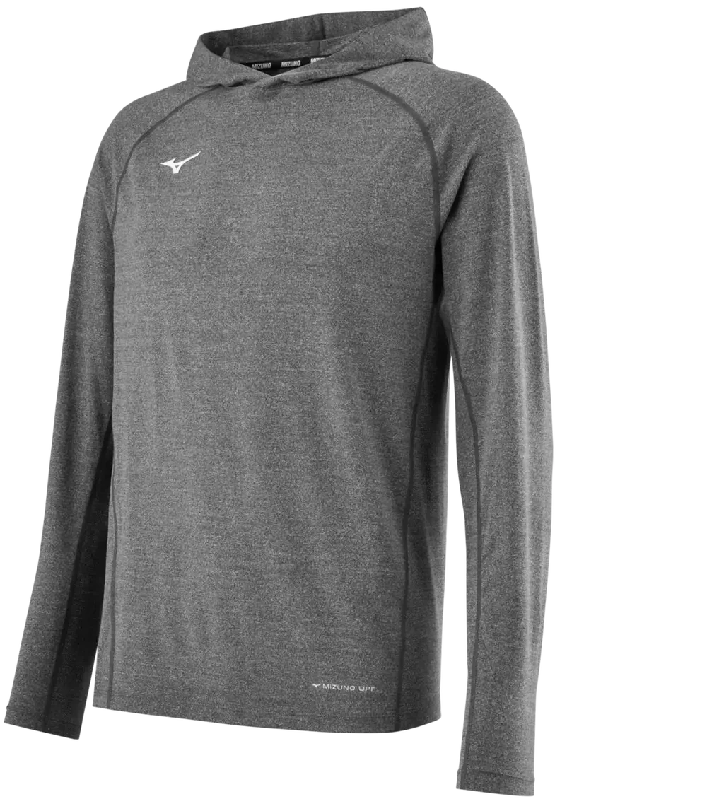 Mizuno 530319 Upf Trn Hoodie - Heathered Shade - Adult Xs