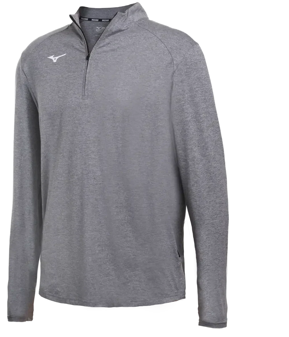 Mizuno 530326 Upf Trn 1/4 Zip - Heathered Shade