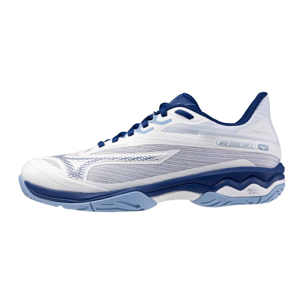 Mizuno 550046 Wave Exceed Light 2 Ac Women’s Tennis Shoe - White Bellwether Blue