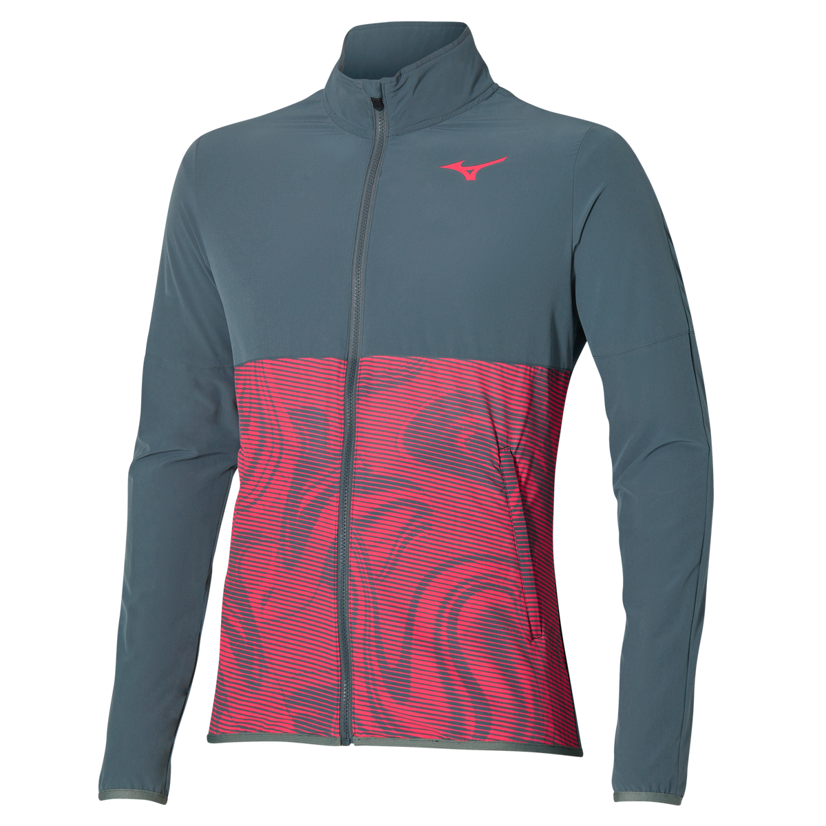 Mizuno 550056 Men’s Printed Tennis Jacket - Turbulence - Adult 2xl