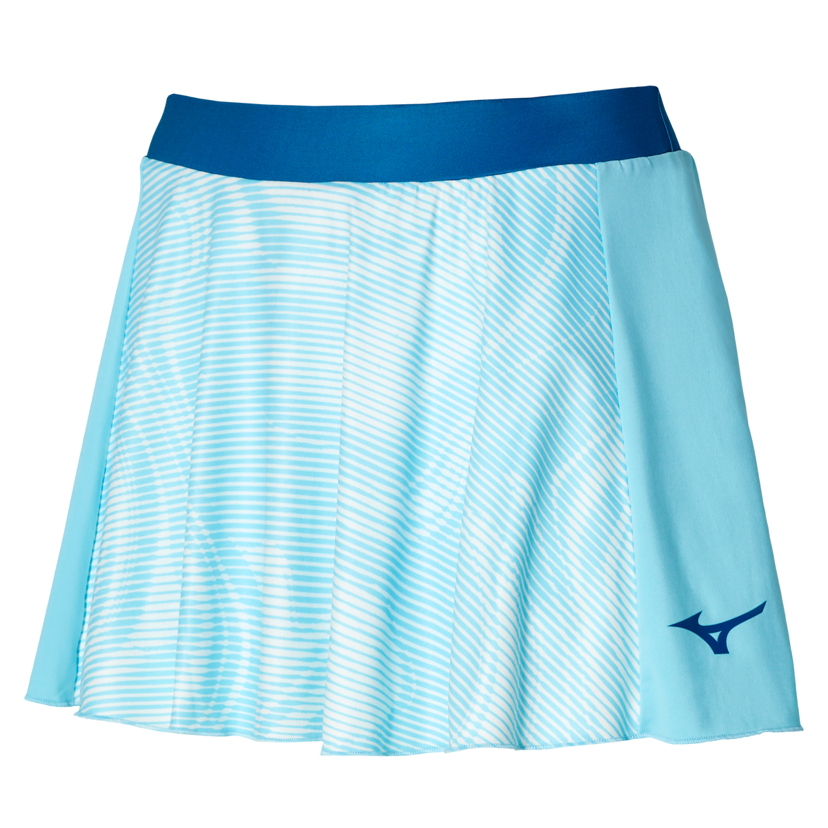 Mizuno 550070 Women’s Printed Flying Tennis Skirt - Blue Glow - Ladies Xl
