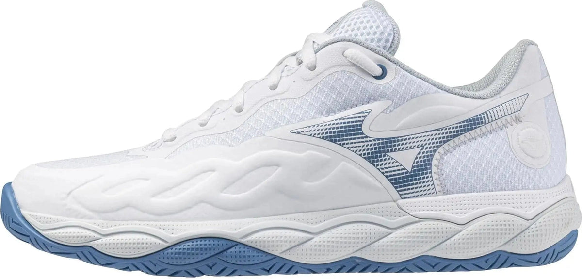 Mizuno 550076 Enforce Court Ac Women’s Tennis Shoes - White Parisian Blue