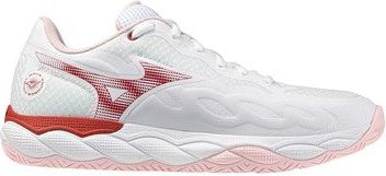 Mizuno 550076 Wave Enforce Court Ac Women’s Racquet Sports Shoe - White-pinkesque