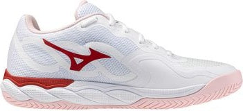 Mizuno 550076 Wave Enforce Court Ac Women’s Racquet Sports Shoe - White-pinkesque