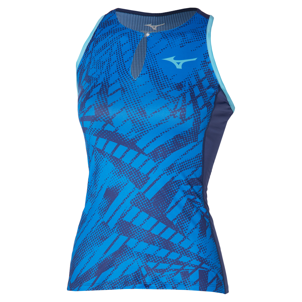 Mizuno 550087 Racquet Sports Women’s Printed Tank - Mugen Blue - Ladies Xl