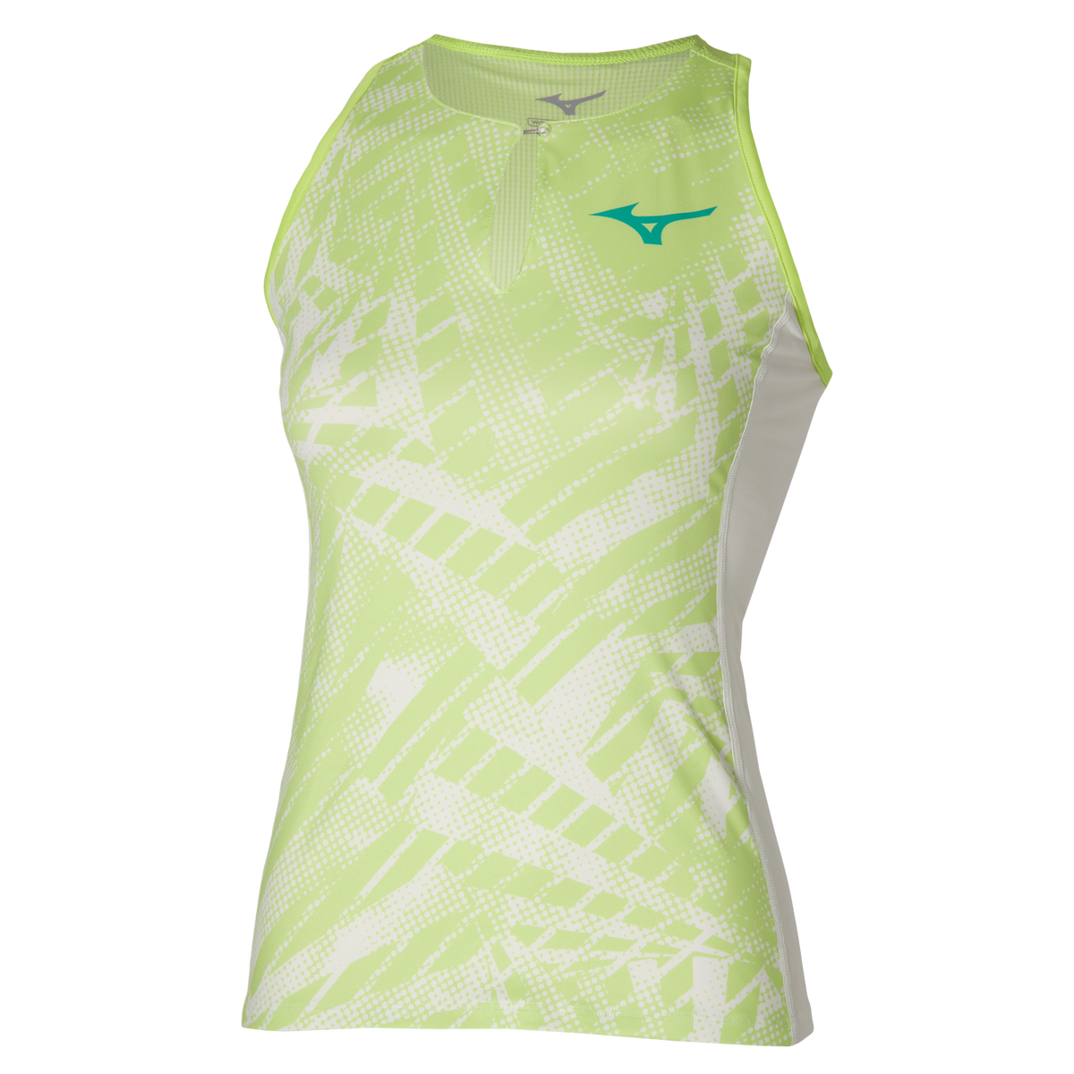 Mizuno 550087 Racquet Sports Women’s Printed Tank - Neo Lime - Ladies Xl