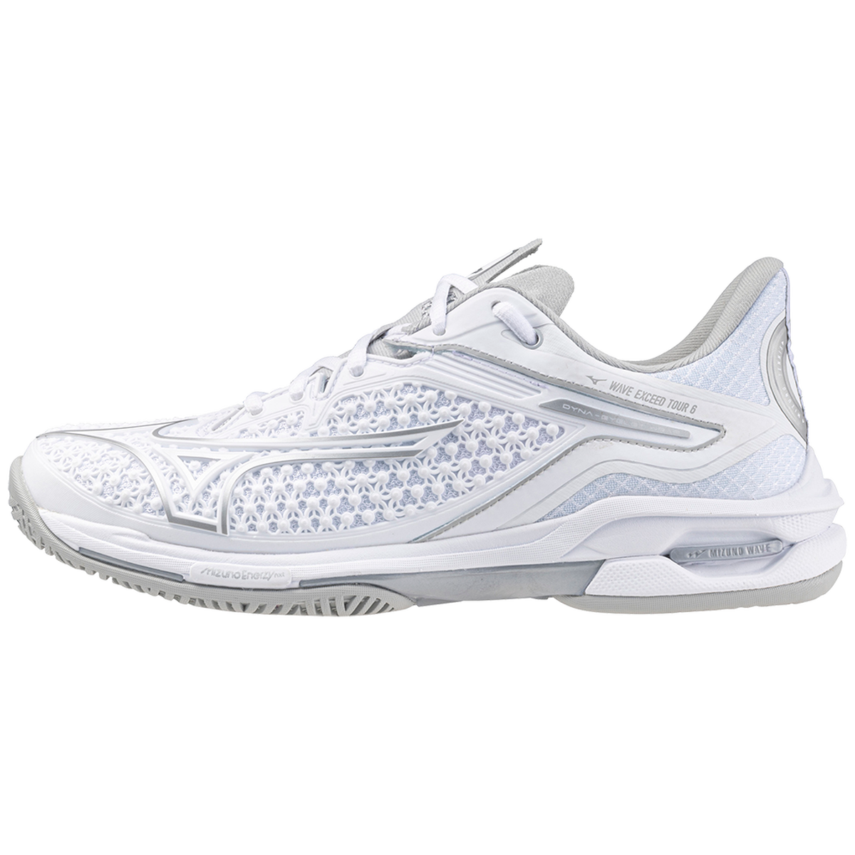 Mizuno 550092 Wave Exceed Tour 6 Cc Women’s Tennis Shoe - White Silver
