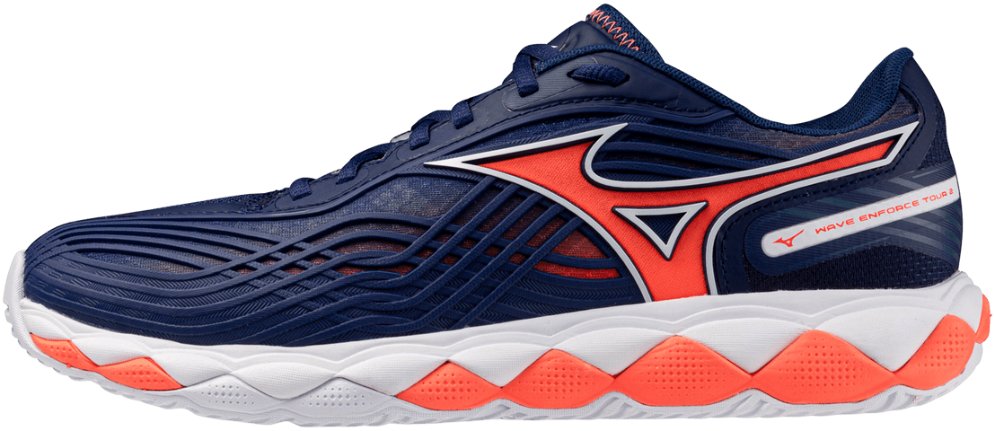 Mizuno 550094 Wave Enforce Tour 2 Ac Men’s Racquet Sports Shoe - Beacon Blue White