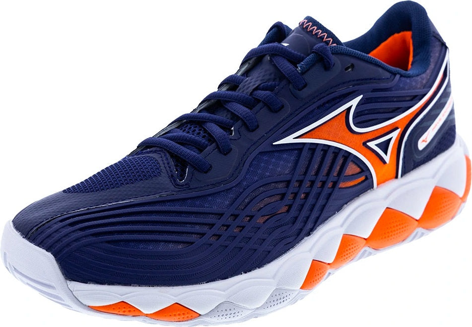 Mizuno 550094 Wave Enforce Tour 2 Ac Men’s Racquet Sports Shoe - Beacon Blue White