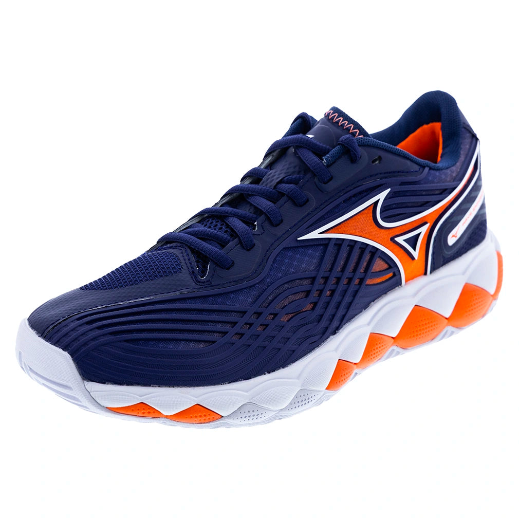 Mizuno 550094 Wave Enforce Tour 2 Ac Men’s Racquet Sports Shoe - Beacon Blue White